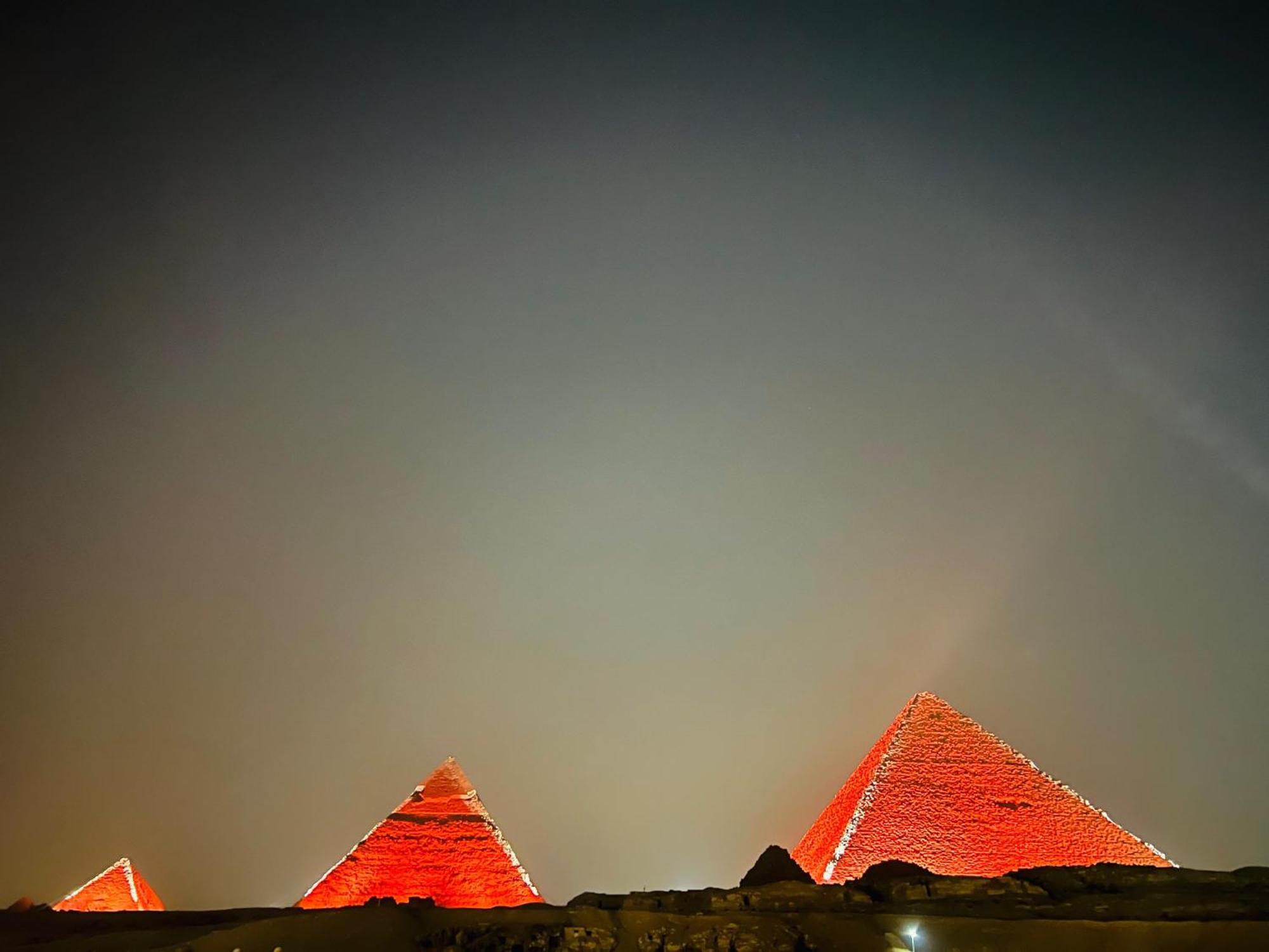 Отель Great Scarab Pyramids View Kafrat al Jabal Экстерьер фото
