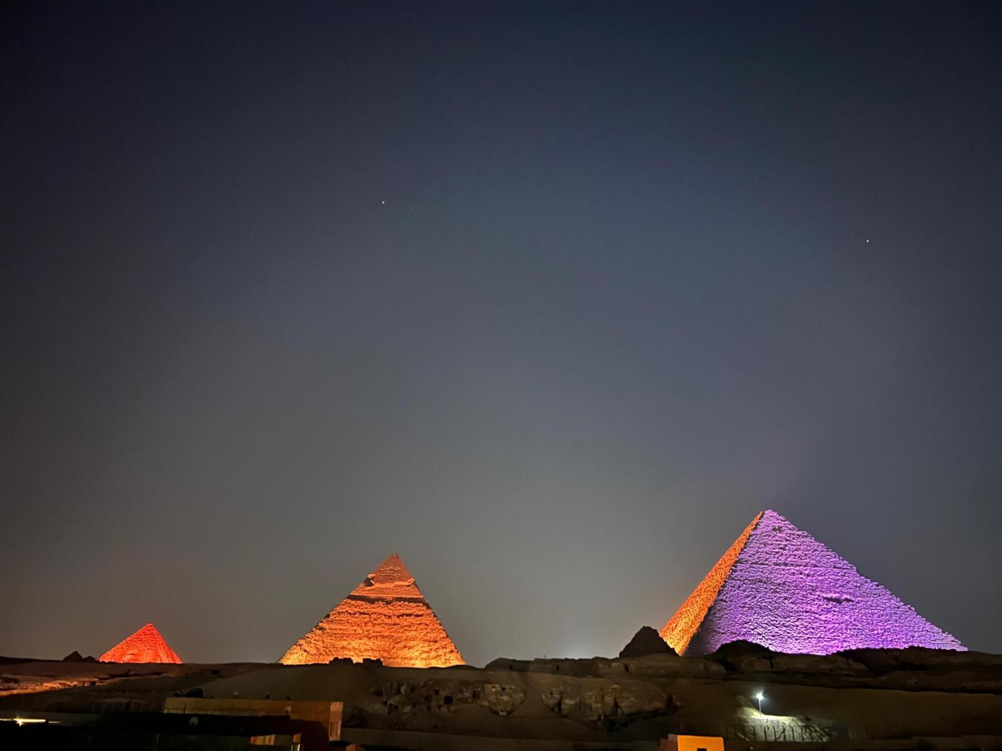 Отель Great Scarab Pyramids View Kafrat al Jabal Экстерьер фото