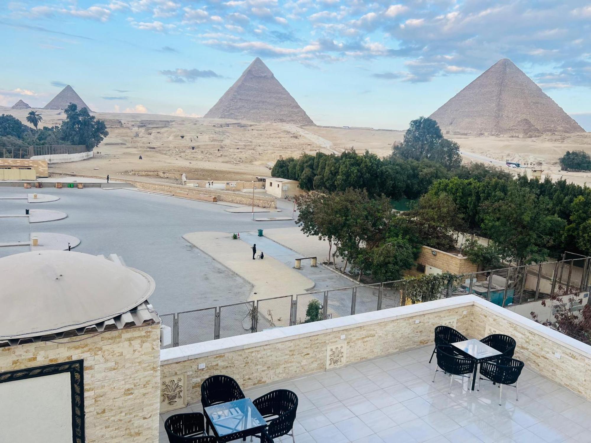 Отель Great Scarab Pyramids View Kafrat al Jabal Экстерьер фото
